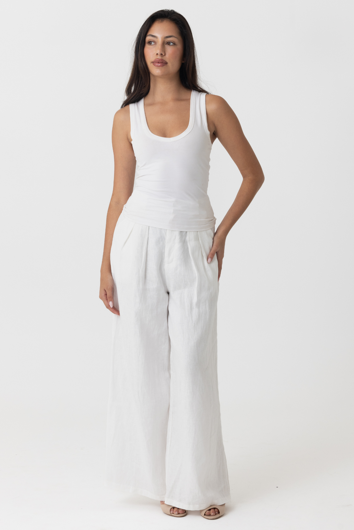 Alba Wide Leg Linen Trouser