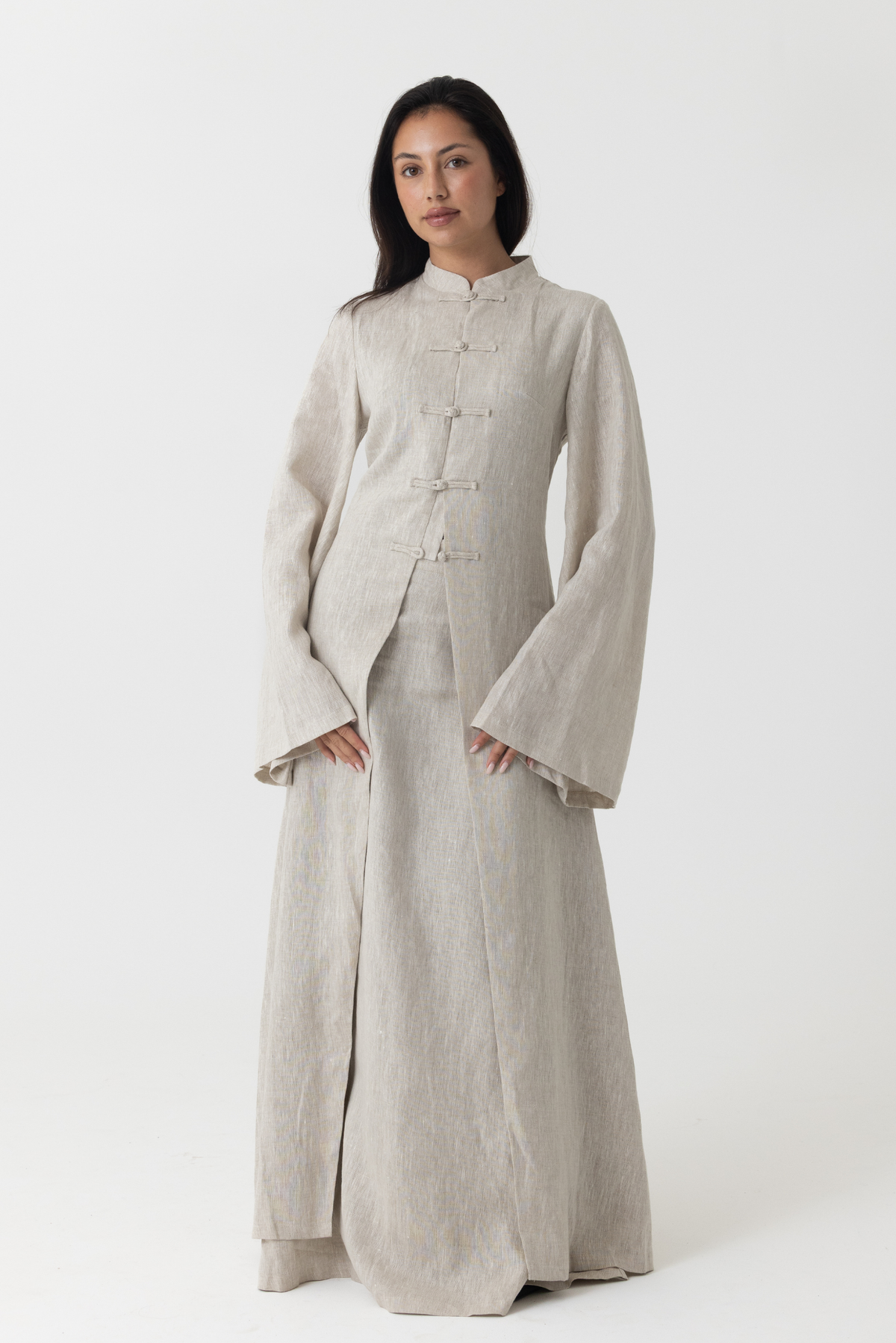 Loula Asymmetric Top & Skirt Set
