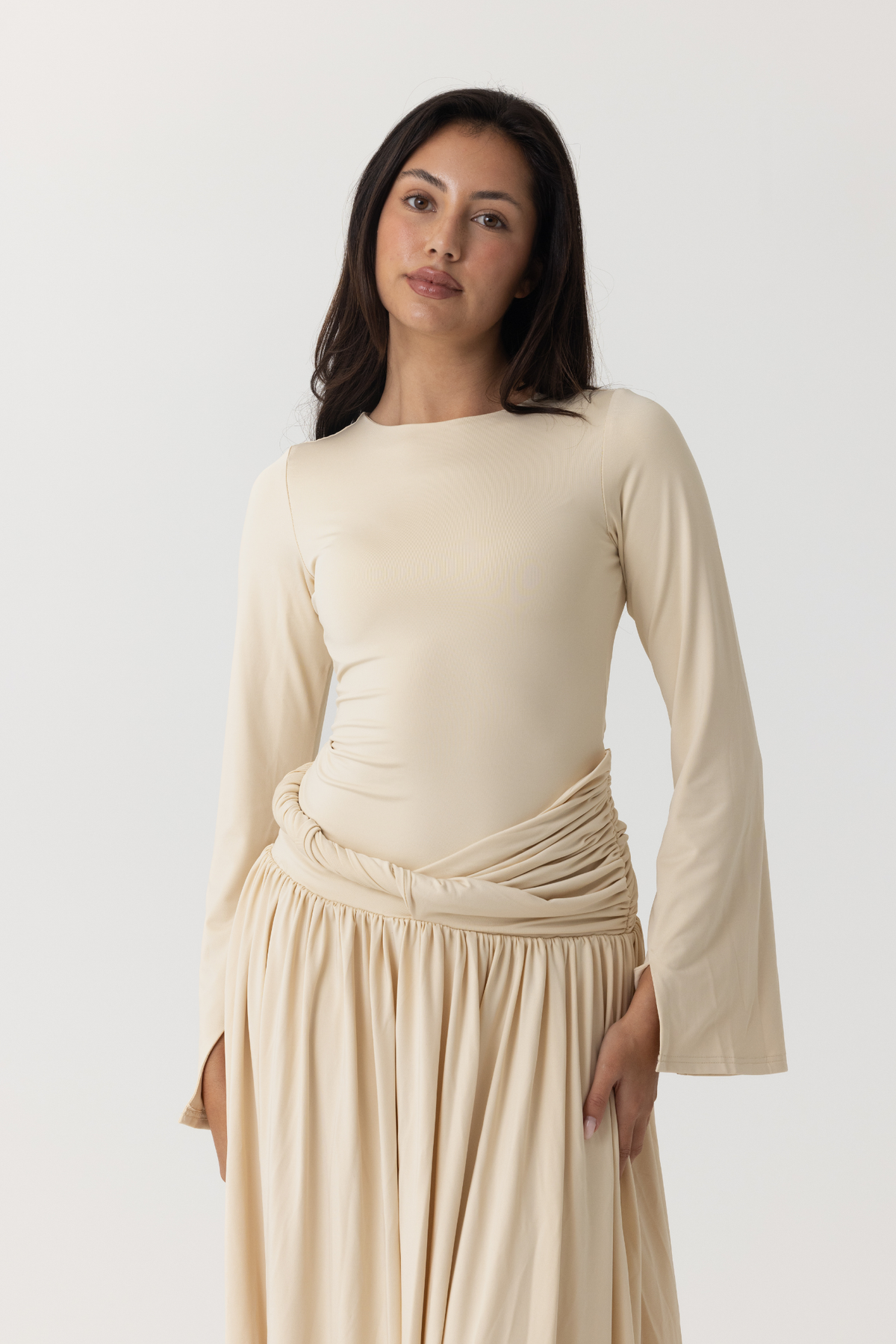Solene Twist Maxi Dress